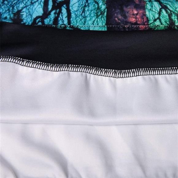 3D Novelty Hoodie Graphic Print Colorful Tree Pullover Sweatshirt - Picture 3 of 6